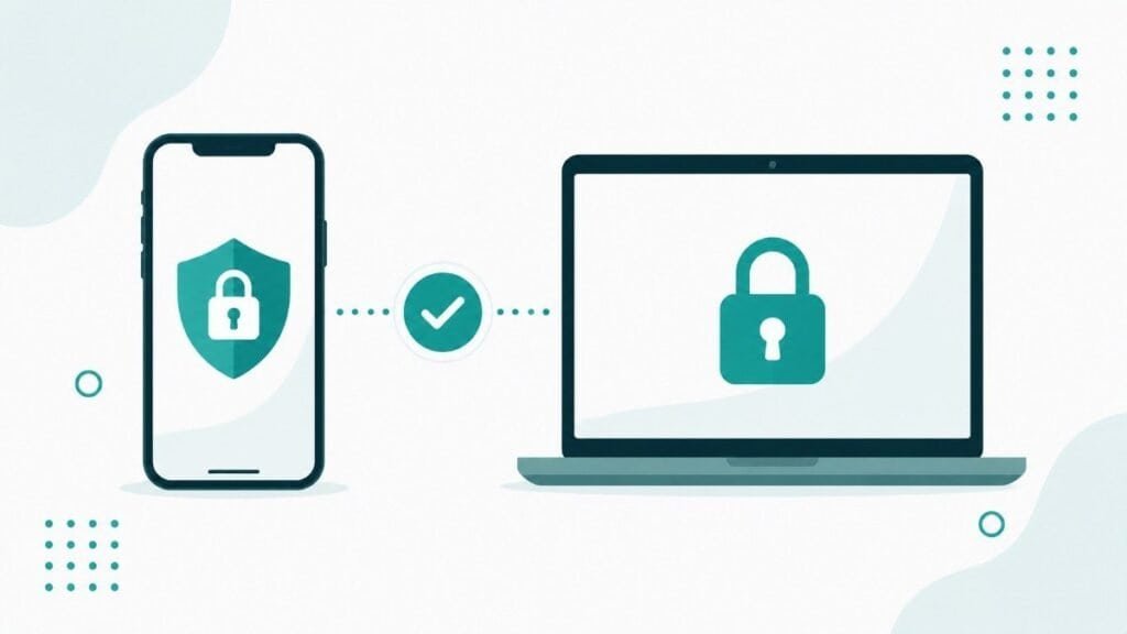 Two factor authentication protecting online accounts