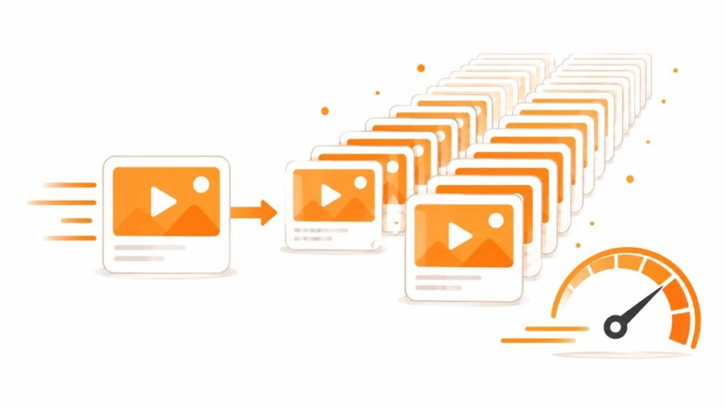 Kling AI video generator for high volume content creation