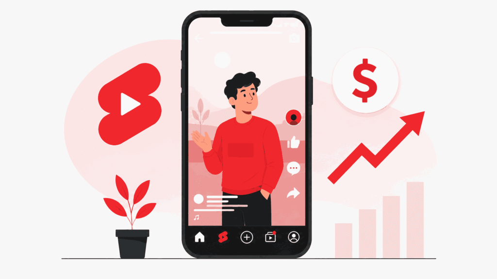 Creator earning money with AI animation videos on a laptop dashboard